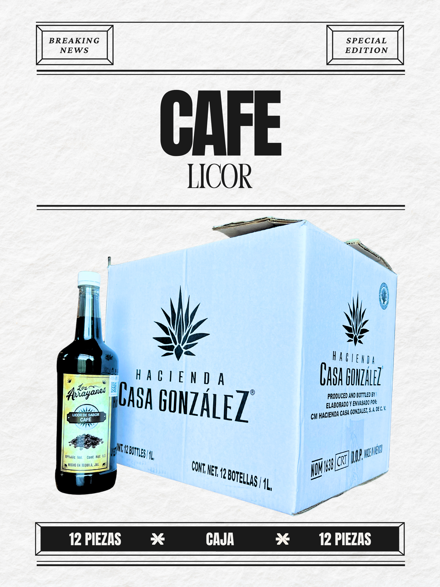 CAJA LICOR DE CAFÉ “LOS ARRAYANES”