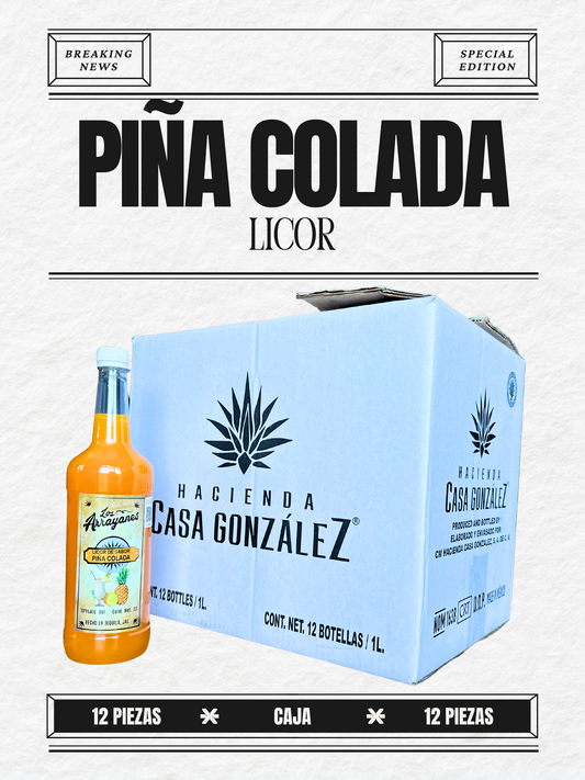 CAJA LICOR PIÑA COLADA “LOS ARRAYANES”